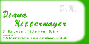 diana mittermayer business card