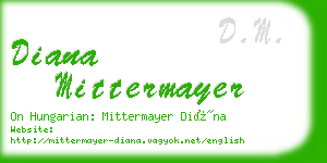 diana mittermayer business card